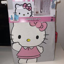 Hello kitty shower curtain nwt