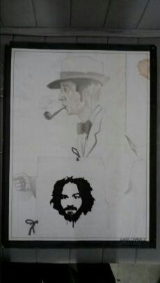 Drawing of Norman Rockwell