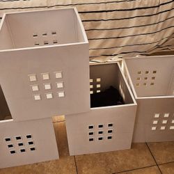 Ikea White Lekman Storage Insert Bin Box For Kallax Shelf  $15 each or 4 for $50