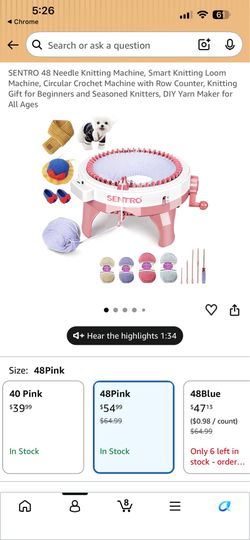 Sentro Knitting Machine