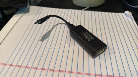 Square port to typec-c adapter for power charger of Lenovo laptops