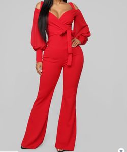 Red Jumpsuits fashion Nova Apparel- Never Been Worn And Still Has Tags