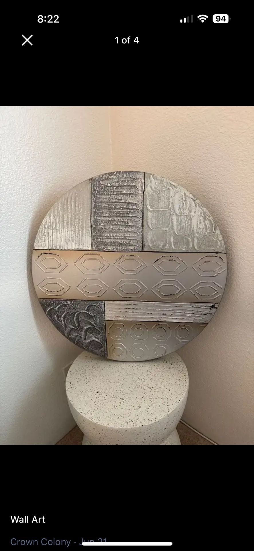 Circular Canvas WallArt 