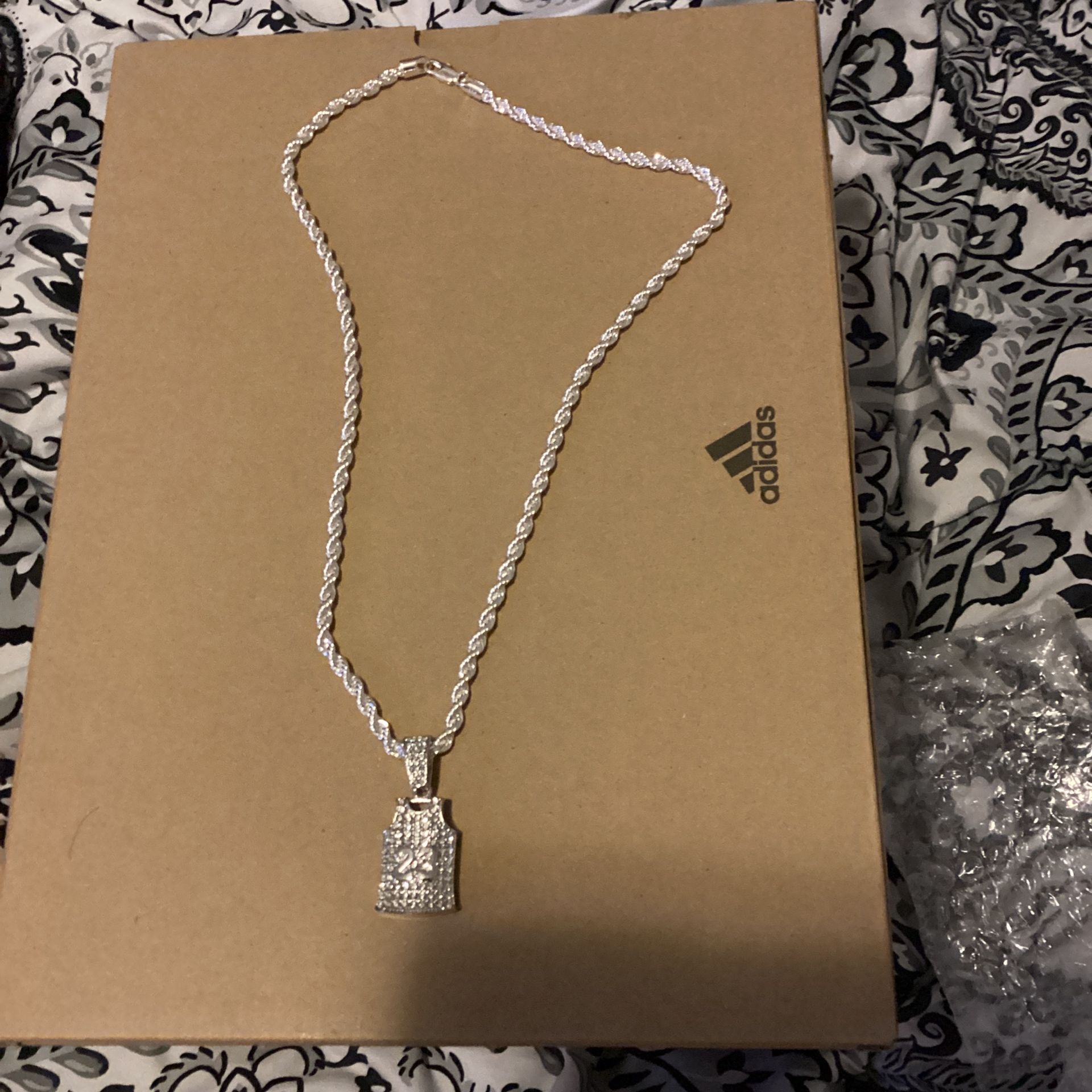 925 Silver Rope Chain With Pendant