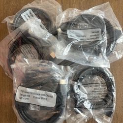10 Pack HDMI Cables 6ft – 4K High Speed – Brand New – $20 