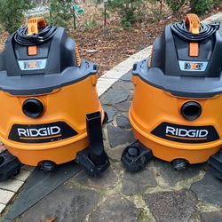 RIDGID 14 Gallon 6.0 Peak HP NXT Shop Vac Wet Dry Vacuum …$65 EACH