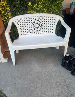White bench chair OBO