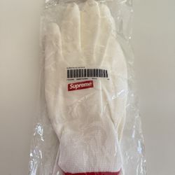 Supreme Box Logo Gloves Rubberized Gloves Fw20 White One Size OS