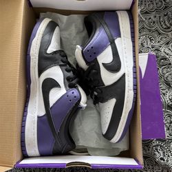 Sb Nike dunk court purple size 9.5