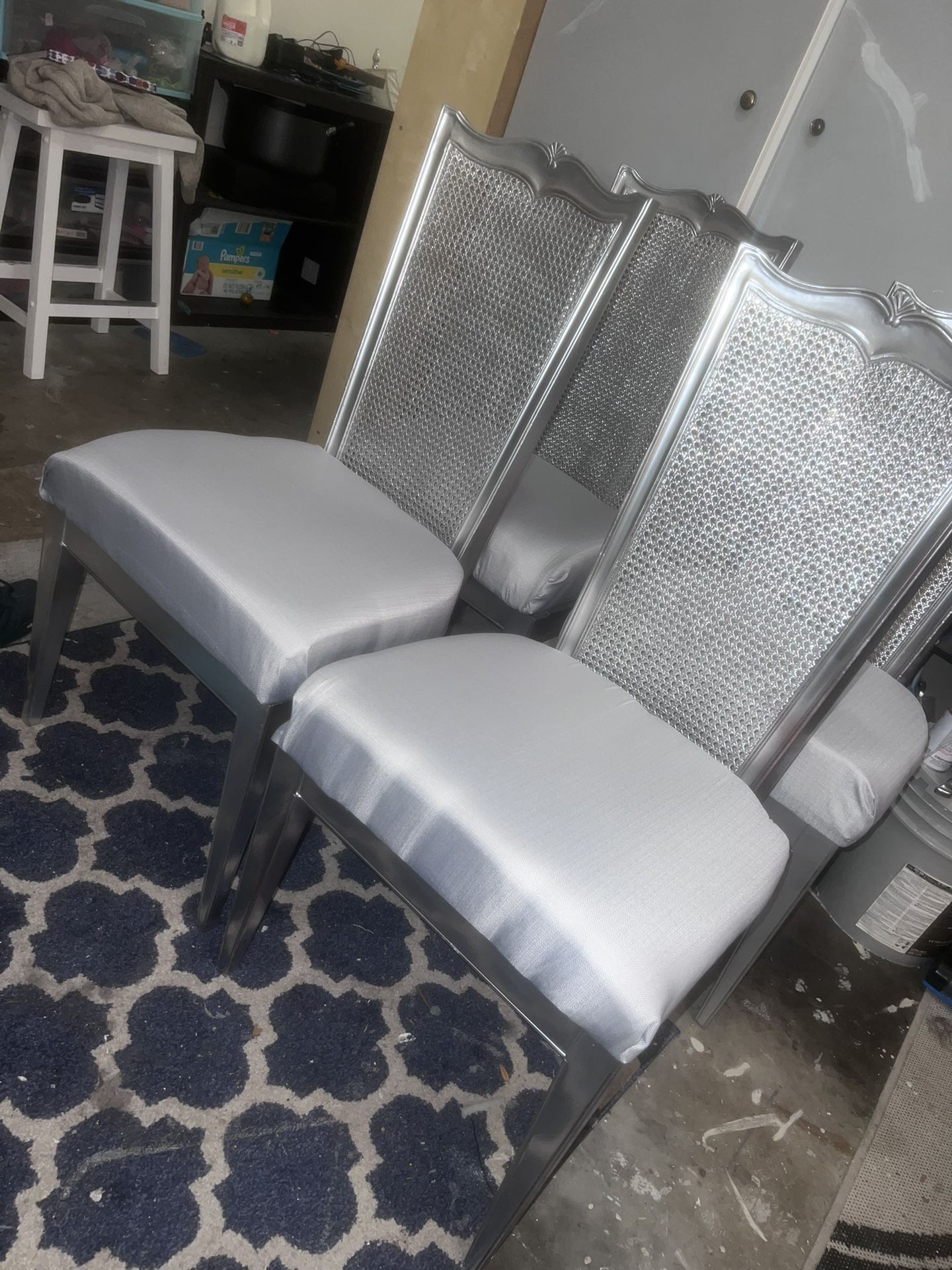 4 Set Silver Chairs