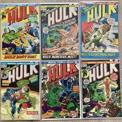Incredible Hulk Bronze Age Marvel Comics Lot 6 Books 147 151 154 174 175 178 FN+