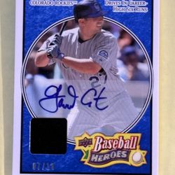 Garret Atkins Autograph Signed Memorabilia Card