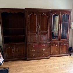 Wall unit three-piece