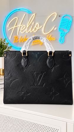 Brand New Large Black Embossed Handbag – $150