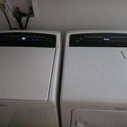 WORKS GREAT Cabrio Whirlpool,Touchscreen LARGE CAPACITY Washer Dryer Set