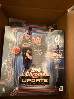 2025-2026 Topps Chrome Update Series NBA Basketball Mega Box x4
