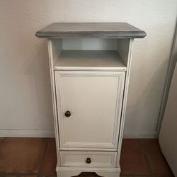 Side Table / Nightstand with Storage