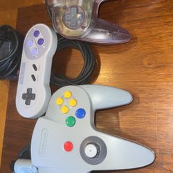 Nintendo 64 Super Nintendo Controllers 