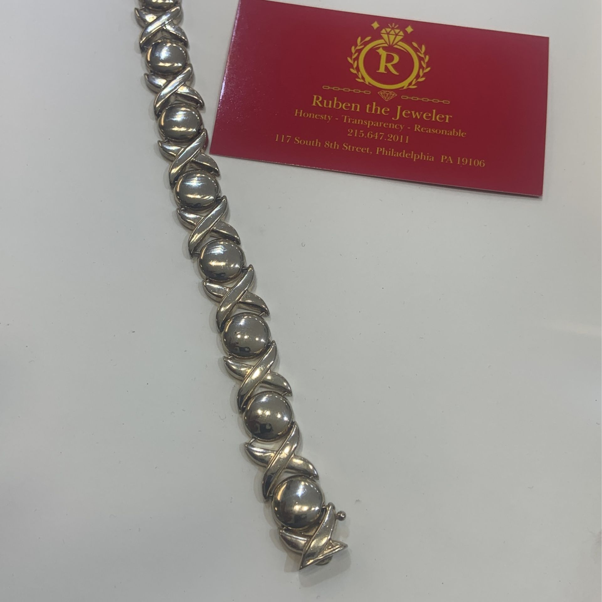 Silver XO Bracelet