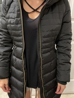 Michael Khors Puffer Coat With Hood and Belt