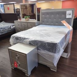 4PC STERLING SILVER BEDROOM SET