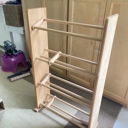 4 Tier Wooden CD Rack