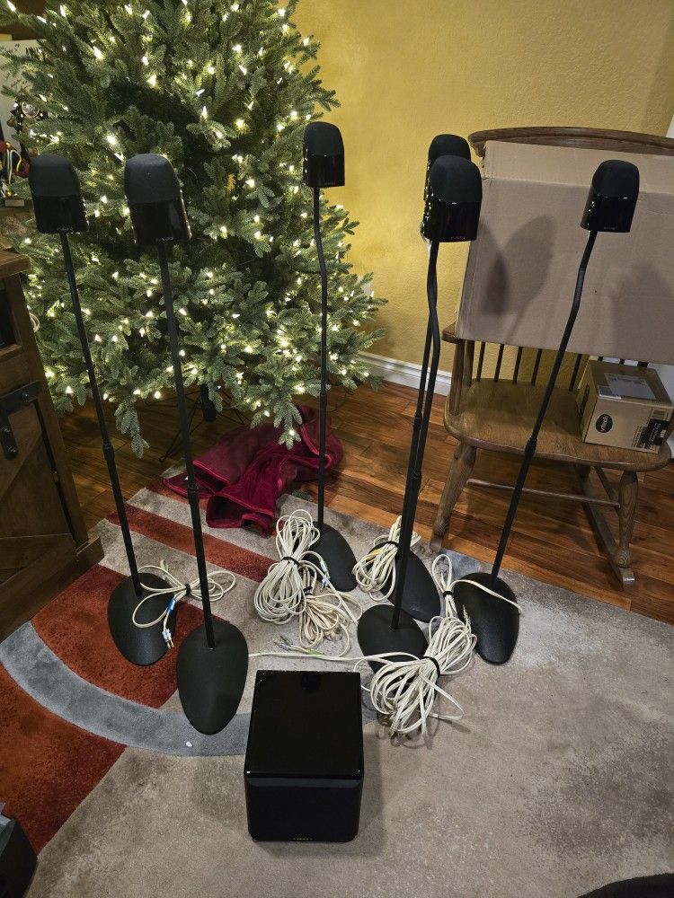 Mirage - MX 7.1 HOME THEATER SYSTEM SATELLITE SPEAKERS AND SUBWOOFER