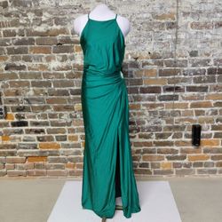 Xscape Formal Evening Gown Women's Size 10 Green Maxi Dress Wedding Party