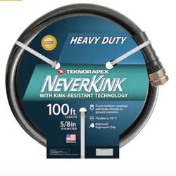 NeverKink Teknor Apex 5/8-in x 100-ft Heavy-Duty Kink Free Vinyl Gray Coiled Hose