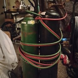 Oxy Acetylene Torch With Full Tanks