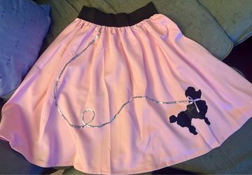 50s Pink Poodle Skirt Costume – Women’s L/XL – Spirit Halloween