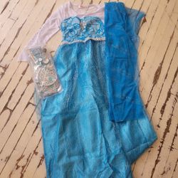 New Frozen Elsa Dress Dress up Costume Cosplay Girls 10-12 