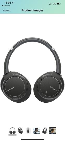 Sony MDR-ZX780DC Bluetooth and Noise Canceling Wireless Headphones /Headset With Case - MDRZX780DC (Black
