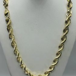 14K 12mm 26in diamond cut rope chain. Brand news , re-stock.