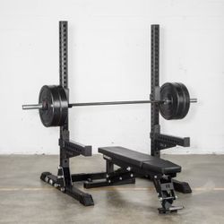🔥Squat Rack w/ Spotter Arms-New In Box!Huge Discount!!