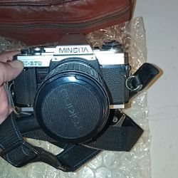 Minolta X-370 Camera And Accessories 