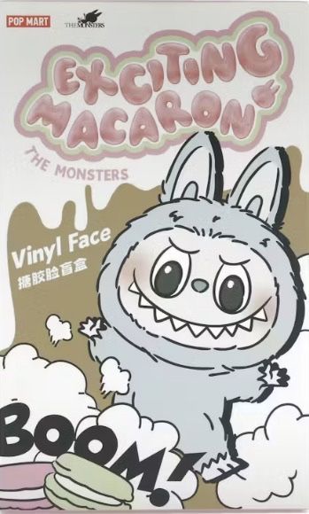 Pop Mart Labubu The Monsters Exciting Macaron Vinyl Plush Pendant Single Blind Box