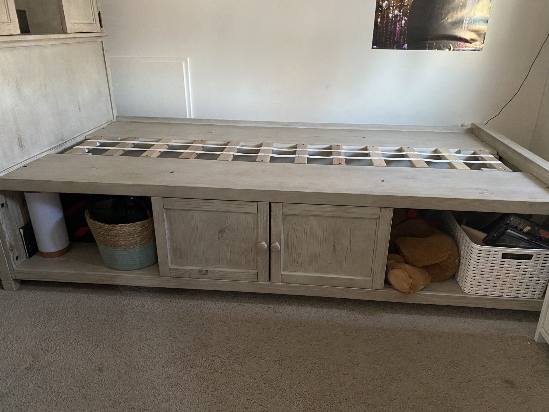 Pottery Barn twin size bed frame
