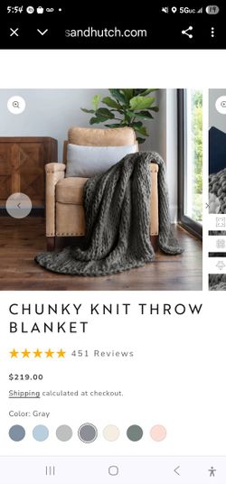 Brand New Chunky Throw Blanket