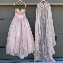 Quinceñera dress Blush/rose Gold 