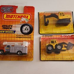Matchbox Vin Truck  Equipment Utility Excavator Shovel Nose Tractor 29, 32, 33