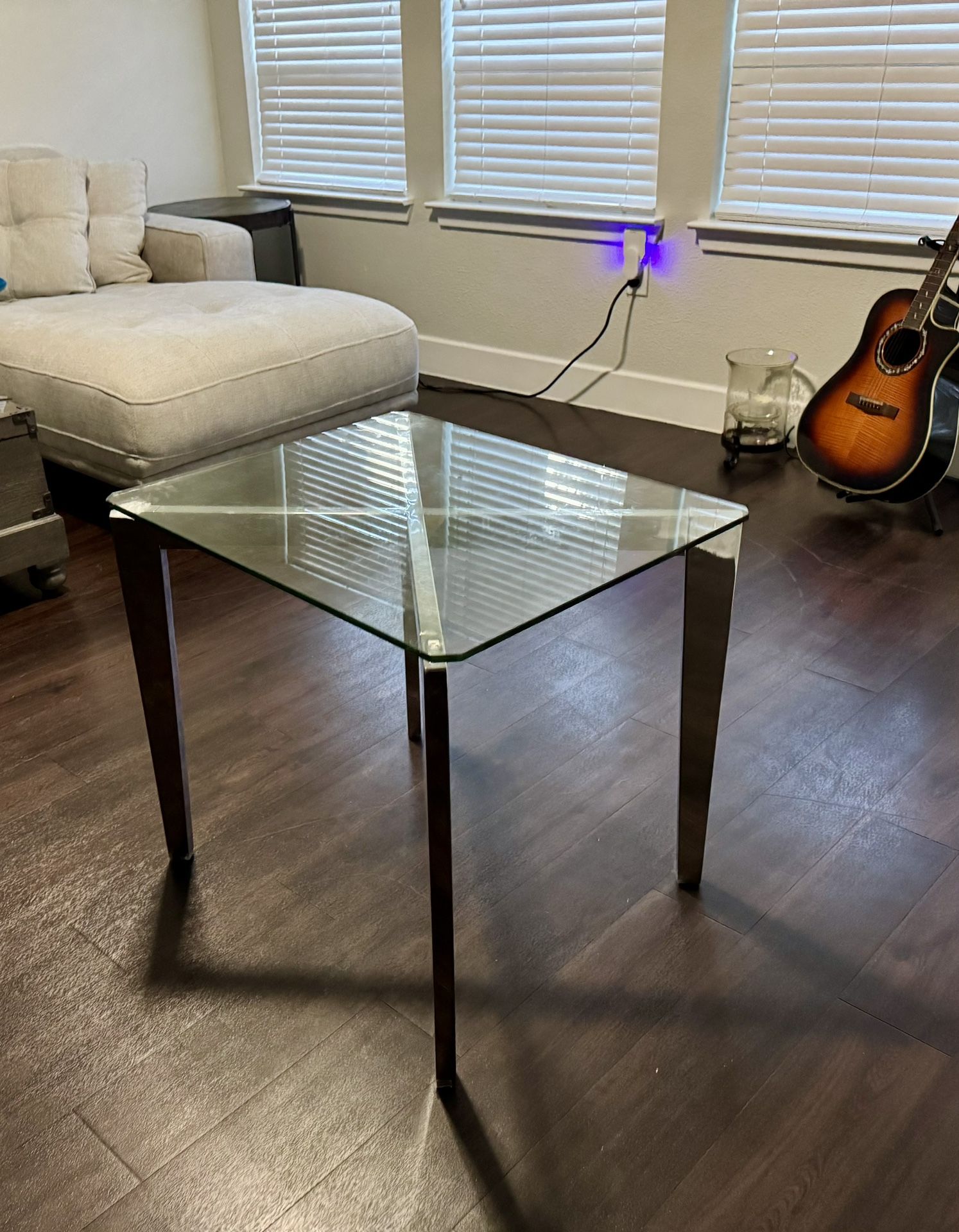 Chrome End Table