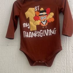 BABY  1st THANKSGIVING ONESIE 