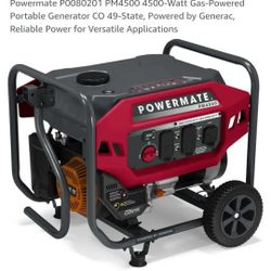 New Generac PM4500 Generator