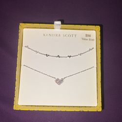 Silver Kendra Scott Necklace Set