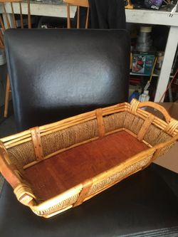 Really cool square wicker basket