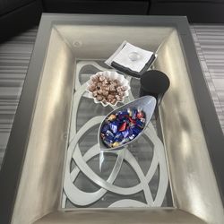 Contemporary Glass Coffee Table + Console Table/Stand - Unique