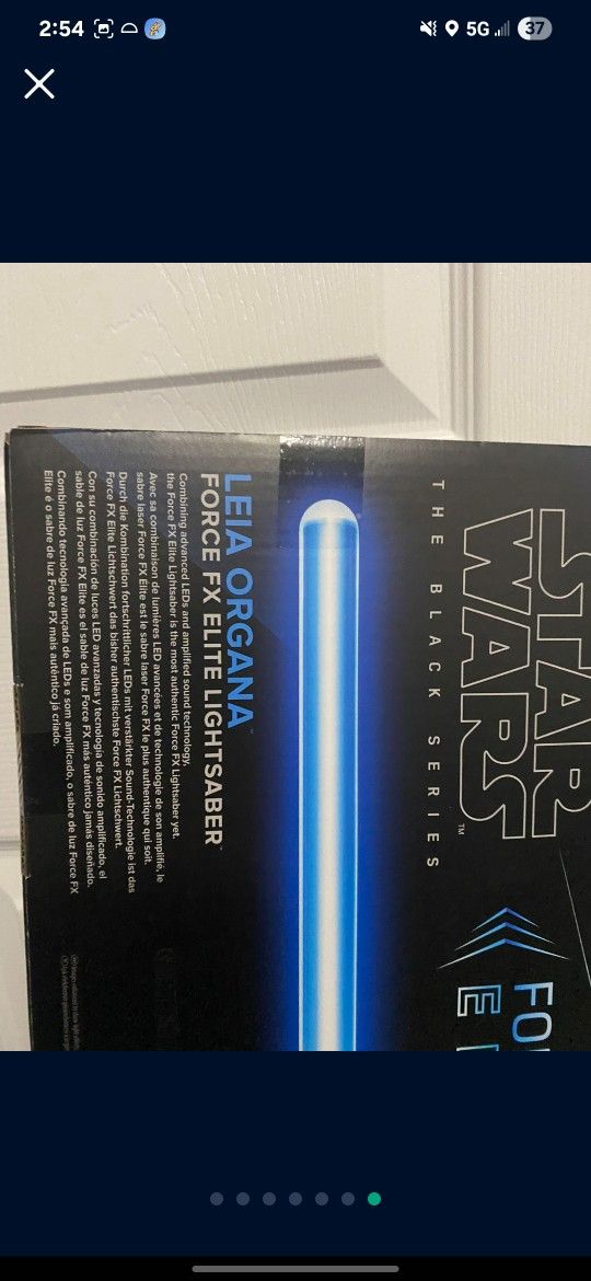 Star Wars Leia Organa Force FX Elite Electronic Lightsaber