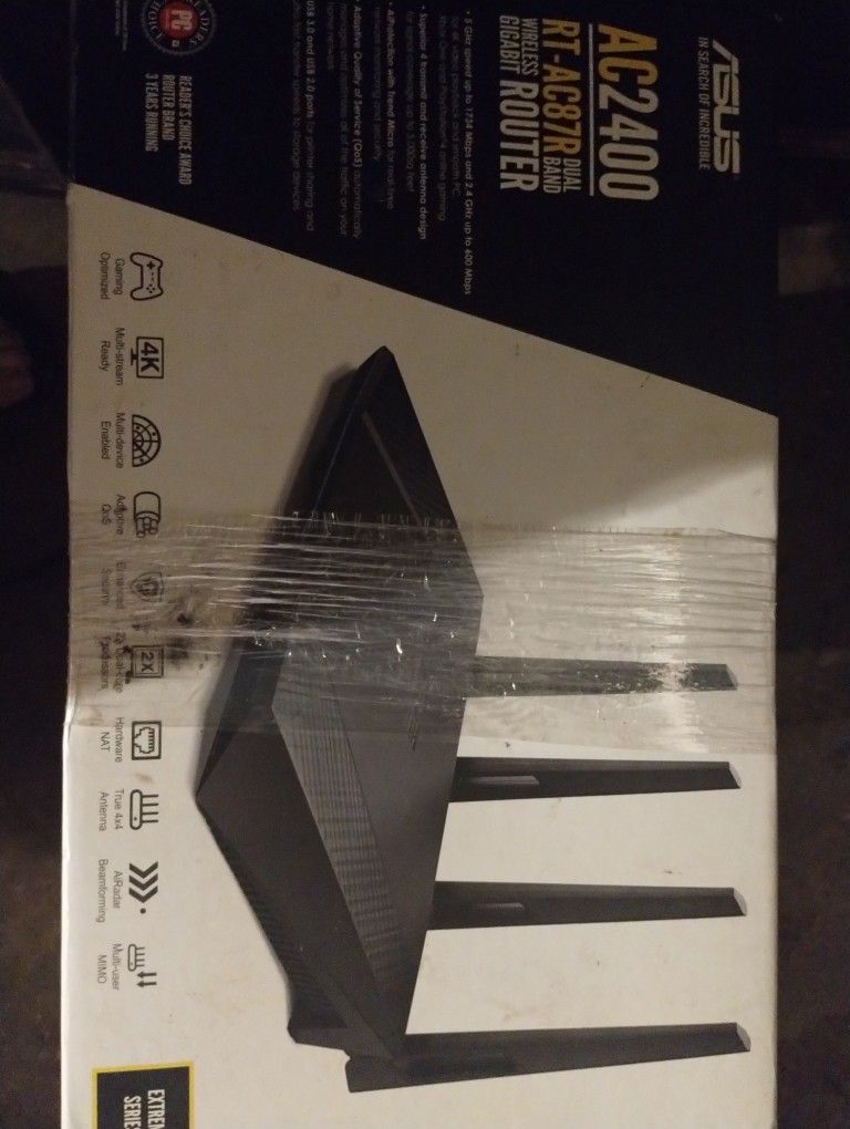 "ASUS"AX2400 RT AC87R WIRELESS GIGABIT ROUTER!