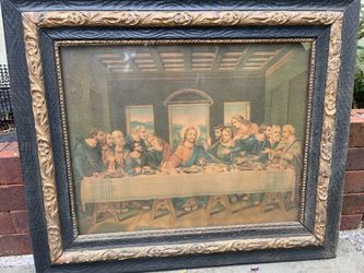 Vintage Last Supper Framed Print
